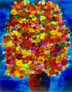 Flowers for you 150 x 150 cm