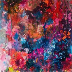 Colours of Joy::Acryl auf Leinwand / Acrylic on canvas, 80 x 80 cm